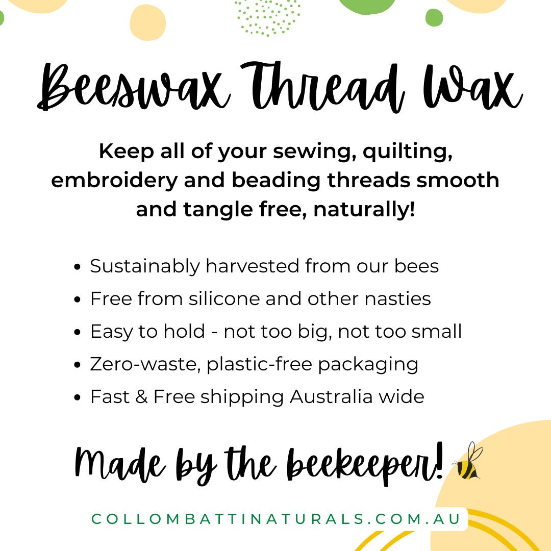 DIY homemade beeswax thread conditioner - don't repeat my mistakes