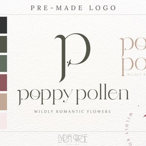 Luxury Logo Design - Designer Logo - Florist Logo - Minimal Logo - Premium Logo for Wedding Business - Affordable Logo Design in the UK
