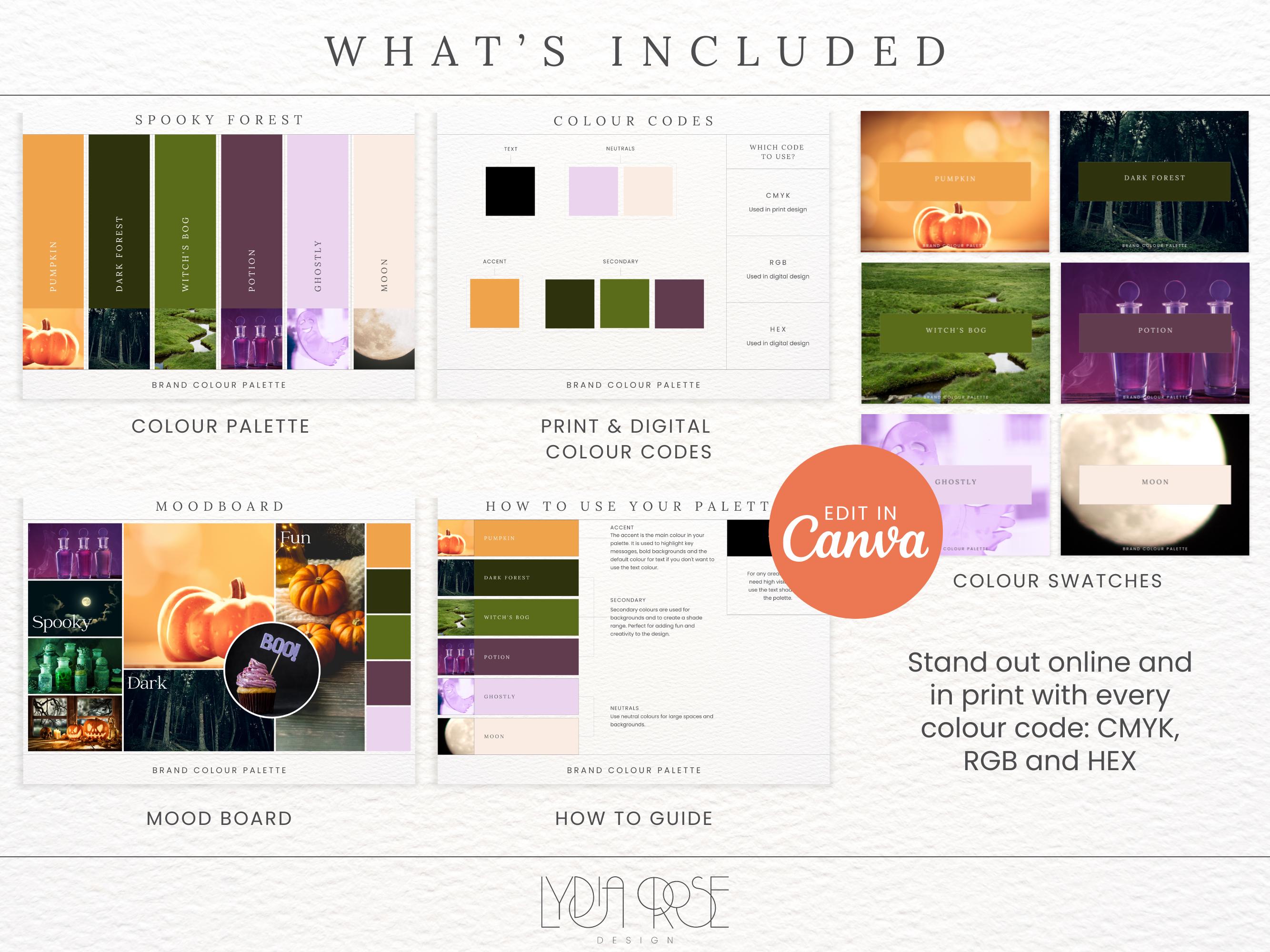 Halloween Premium Colours | Colour Palette With CMYK, RGB & Hex Codes ...