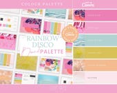 Rainbow Premium Colour Palette | Colour Palette with CMYK, RGB & Hex Codes | Designer Branding for Small Businesses | Summer Rainbow Colours