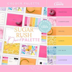 Premium Colour Palette | Colour Palette with CMYK, RGB & Hex Codes | Designer Branding for Small Businesses | Bright Fun Colour Palette