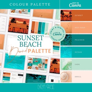 Summer Premium Colours | Colour Palette with CMYK, RGB & Hex Codes | Designer Branding for Small Businesses | Summer Teal Colour Palette