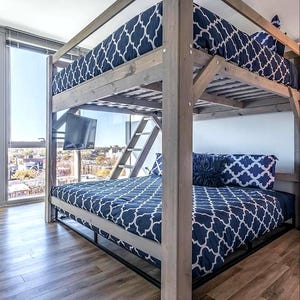 Loft Bed Adult, Queen, King, Full, Twin, Kit w/ Ladder