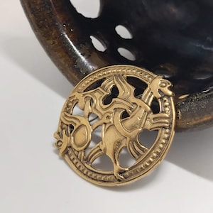 Sigmund Espeland, Norwegian, vtg,bronze viking style pendant/pin/brooch ,Norway, Snorre series ,Scandinavian,Celtic ,Nordic