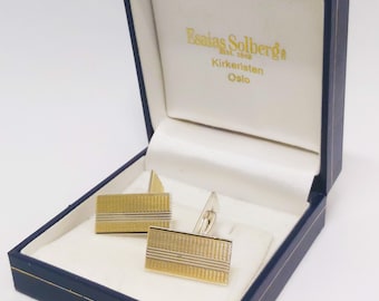 Elegant vintage Norwegian silver cufflinks, design Ivar T. Holth, a mid-century masterpiece, Norway, Scandinavia, minimalism