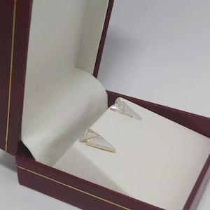 Vintage Norwegian Sterling Silver Earrings by Einar Christophersen – Inspired by Fjords, Mountains, Rivers, and Nordic Nature