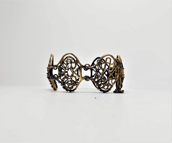 Modernist,bronze ,vintage, bracelet, Hannu Ikonen… - image 6