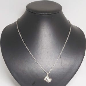 Vintage 1970s Norwegian pendant necklace, 925s sterling silver,inspired by fiords, glaciers & mountains, Norway, Scandinavia, Nordic