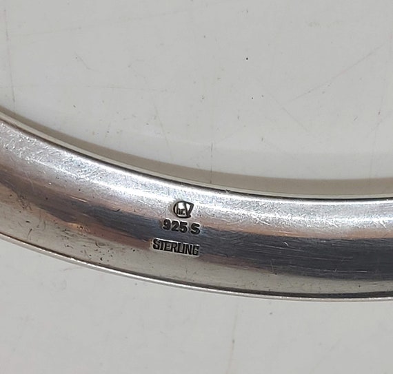 Sterling silver neck ring, torque, designed by Ch… - image 7