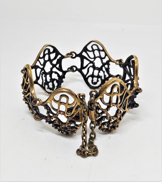 Modernist,bronze ,vintage, bracelet, Hannu Ikonen… - image 2