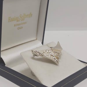Vtg sterling silver pendant necklace, design Astri Holthe, brutalist, Scandinavian, Norway, 1970s, organic, modernist jewelry,nature, rivers