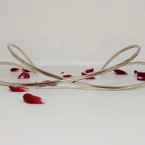 Georg Jensen Sterling Silver Neckring, torc,  # 554,Allan Scharff, Denmark, Danish, design, scandinavia