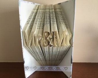 Folded book art, Mr & Mr, Gay Wedding Day Gift, Made To Order