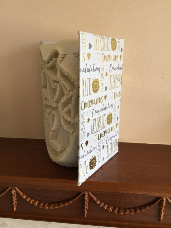 Golden Wedding Handmade Folded Book Art Made To Order 50 Years Together Golden Wedding Handmade Folded Book Art Made To Order 50 Years Together