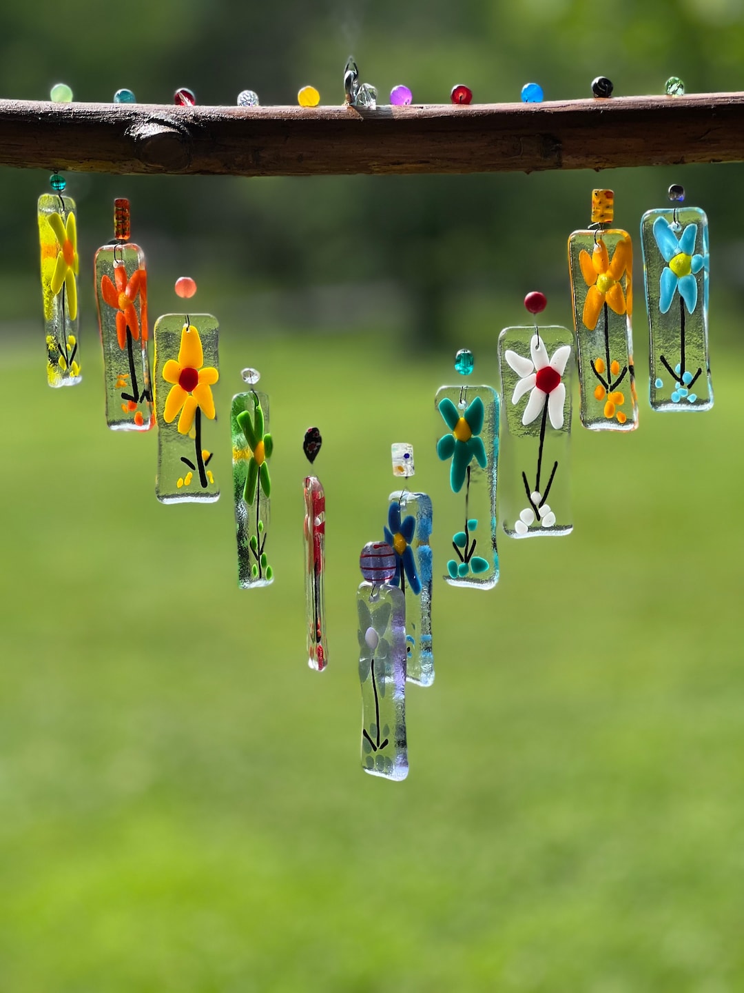 Flowers Wind Chime by GlassyMountainArts