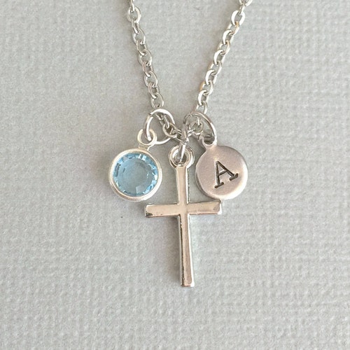 Personalized Cross Necklace Religious 