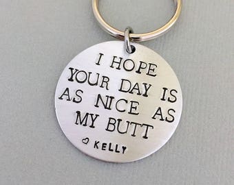 My Butt Keychain, Boyfriend Gift, Boyfriend Key chain, Gift for Him, Gift for Her, Bestfriend Gift, Sister Keychain, Gift for Men, Husband
