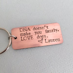 Personalised Step Father Keychain, Bonus Dad Keyring, Father's Day, Gift for Daddy, Step Dad Gift, AnesandEve image 1