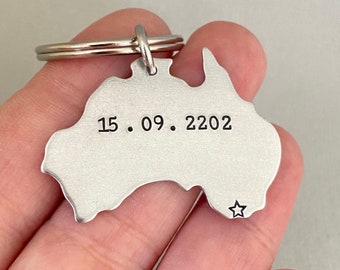 Australien Staatsbürgerschaft Schlüsselanhänger, Glückwünsche Geschenk, Geschenk für Ihn, Geschenk für Sie, Freund Geschenk, Aussie Geschenk, OZ Souvenir