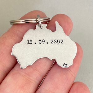 Australia Citizenship Keychain, Congratulation Gift, Gift for Him, Gift for Her, Friend&#39;s Gift, Aussie Gift, OZ Souvenir, Friendship Gift