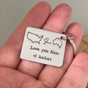 Ferngeschenk für Mama, Muttertagsgeschenk, Staaten zu Staaten, Land zu Land, Geschenk von Tochter, Weihnachtsgeschenk von Son