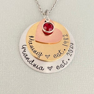 Collana nonna personalizzata, gioielli Nanna, regalo per mamma, collana mamma, regalo per la festa della mamma, gioielli mamma, amore mamma mamma, regalo per lei