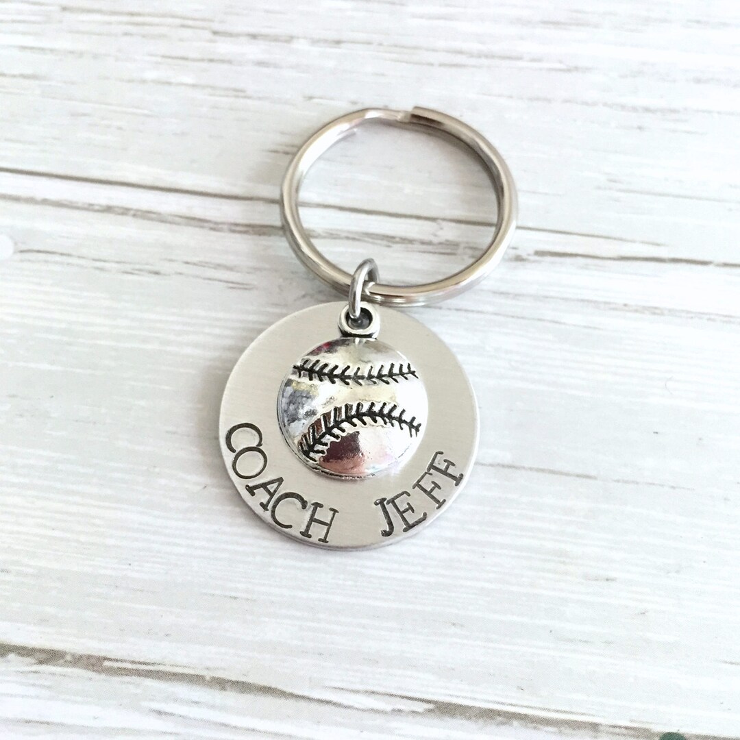 Softball Coach Keychain, Personalized Coach Keychain, Coach Gift, Gift