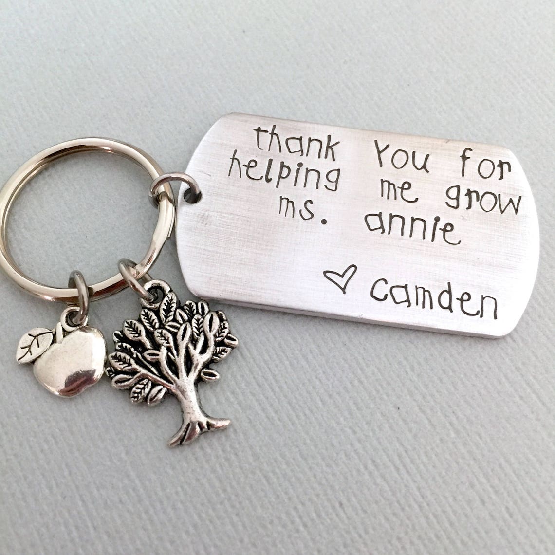 Day Care Teacher Keychain Kindergarten Teacher Gift End of Etsy