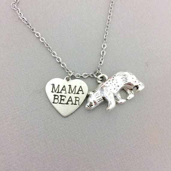 Mama Bear Necklace Mother's Day Gift 