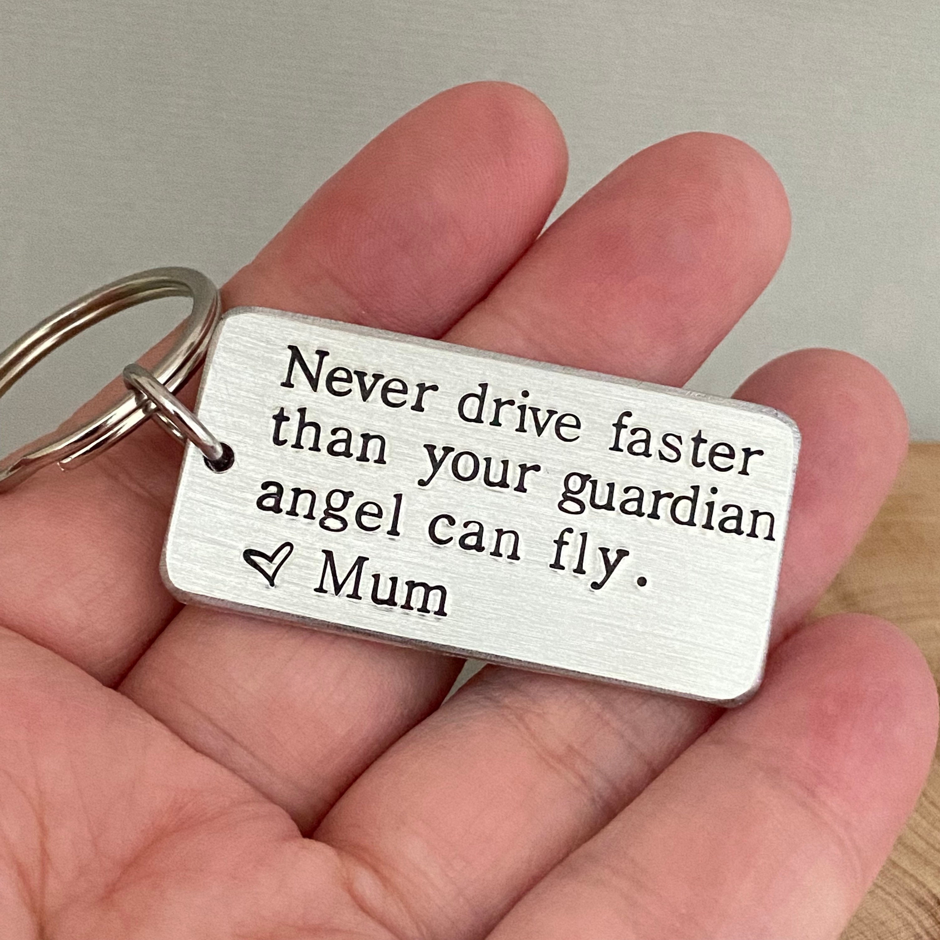 Guardian angel driving keychain sale