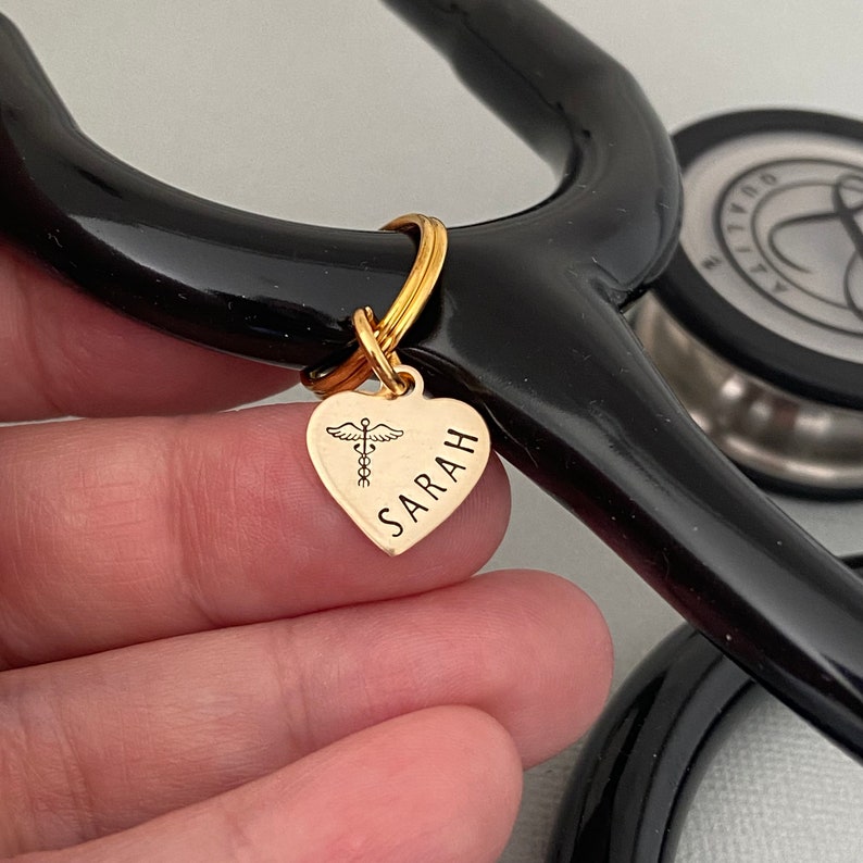 Personalised Stethoscope ID Tag Name Tag Stethoscope Charm Etsy Australia