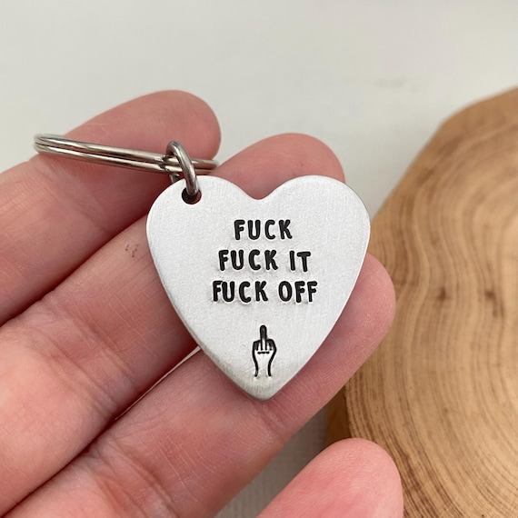 Portachiavi con parolacce bifacciali, portachiavi con dito medio, portachiavi Fanculo, Fanculo, Vaffanculo, portachiavi con parolacce, regalo per il migliore amico, regalo per un collega - Italia