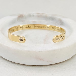 Pulsera personalizada por la pérdida de una mascota, recuerdo para perros, joyas para la pérdida de gatos, regalo de condolencias para mascotas, siempre en mi corazón, huella de pata, recuerdo de mascotas