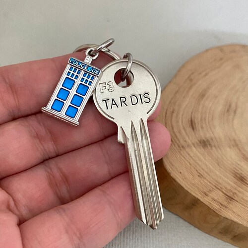 Double Sided Keys to the Tardis Keychain, Doctor Who Keyring