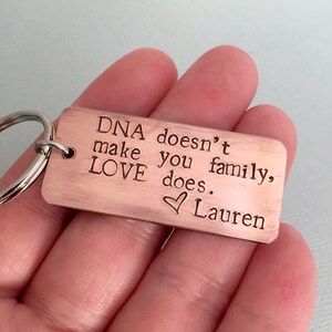 Personalised Step Father Keychain, Bonus Dad Keyring, Father's Day, Gift for Daddy, Step Dad Gift, AnesandEve image 2