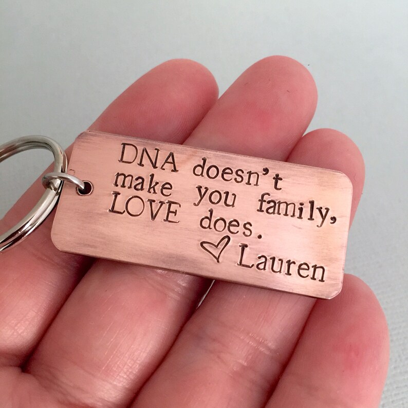 Personalised Step Father Keychain, Bonus Dad Keyring, Father's Day, Gift for Daddy, Step Dad Gift, AnesandEve image 2