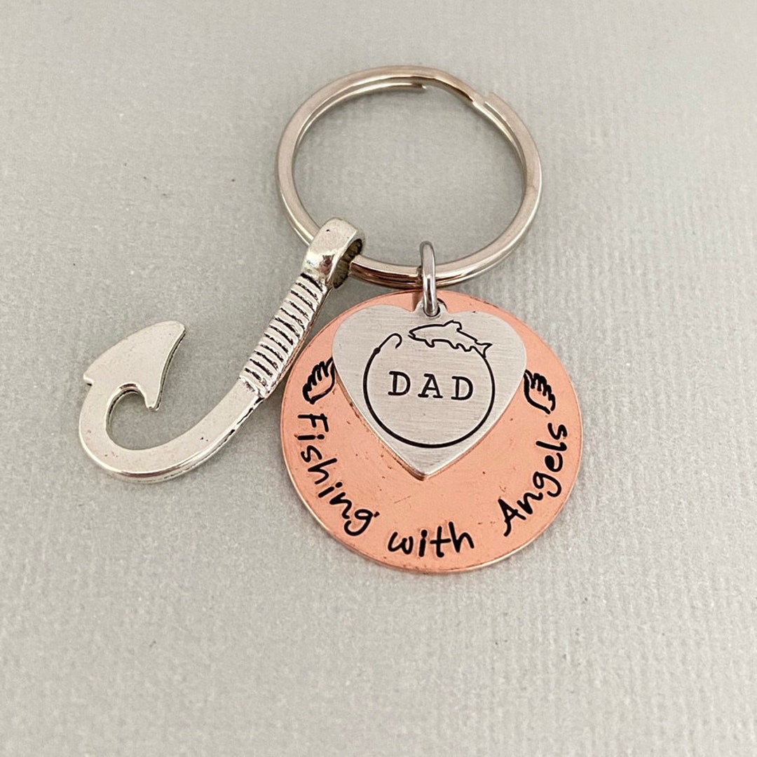Portachiavi Commemorativo Per Papà Angelo Custode, Inciso Con Poesia, Regalo Di Simpatia In Acciaio Inossidabile Per Figlia E Figlio
