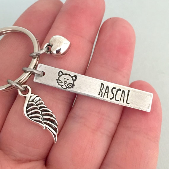 Cat Memorial Keychain, Dog Loss Gift, Pet Owner Gift, Kitty Keychain, Cat Loss, Pet Accessory, Paw Gift, Stocking Filler, Fur Mama Keyring