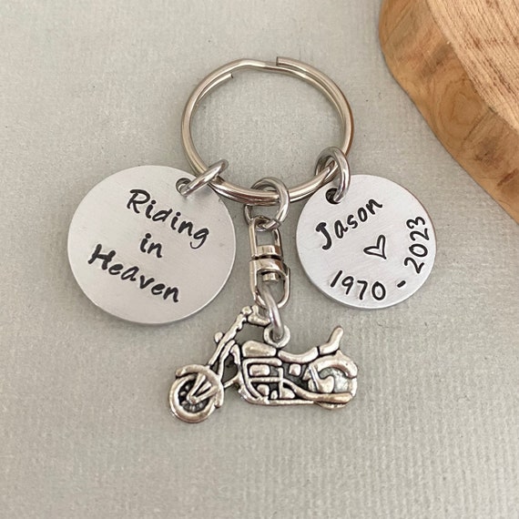 FUSTMW Drive Safe Portachiavi regalo per proprietario di auto, con scritta May Your Guardian Angel Ride With You, regalo per gli amanti dell'automobile, Camionista, Large