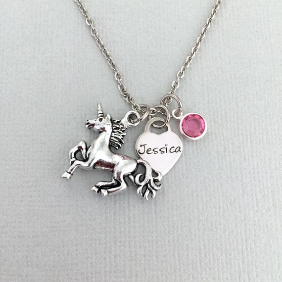 Collier licorne or personnalisable