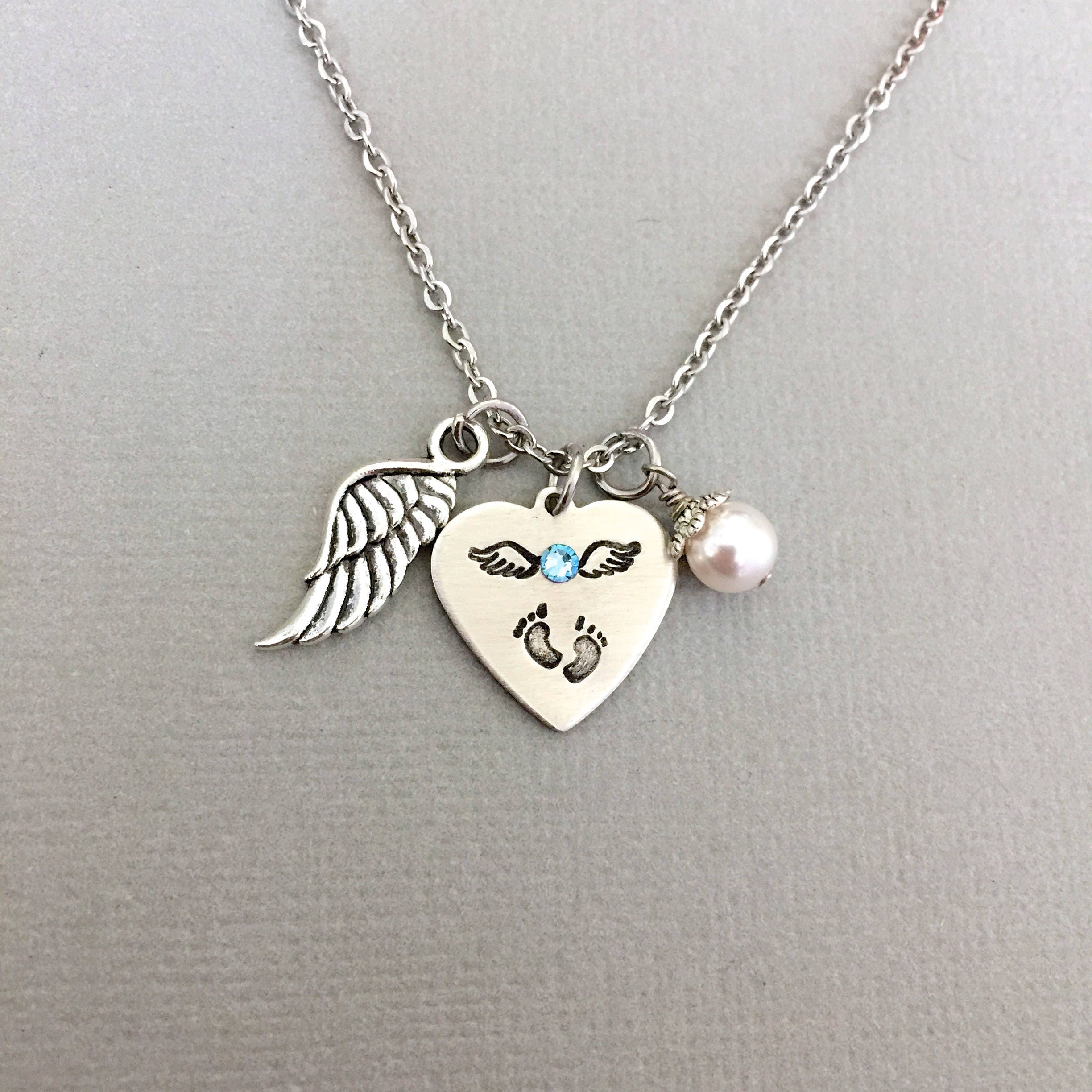 Baby angel wings best sale necklace
