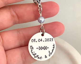 Brautstrauß Charm, Etwas Blaues, Hochzeit Blumen Anhänger, Braut Geschenk Andenken Memento, Hochzeitstag Schmuck, Brautparty