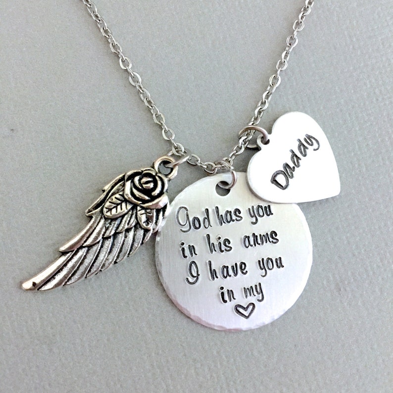 Father Memorial Necklace Loss of Father Remembrance Etsy Australia