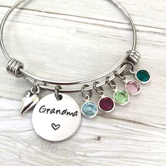 Birthstone bracelet cheap for grandma
