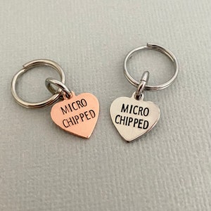 Mini etiqueta de mascota con microchip, etiqueta de perro con microchip, etiqueta de gato, etiqueta pequeña para cachorro, amuleto de collar, etiqueta de identificación, etiqueta adicional, regalo de amante de los gatos, amante de las mascotas