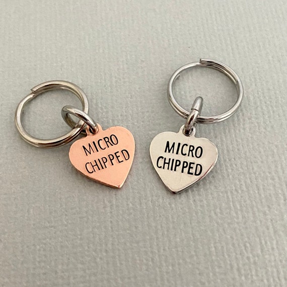 Mini Microchipped Pet Tag Microchip Dog Tag Cat Tag Small Tag for Puppy Collar Charm ID Tag Add on Tag Cat Lover Gift Pet Lover Etsy UK