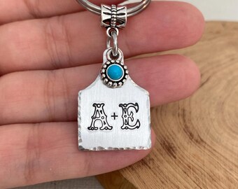 Key Chain Key Ring Concho and Beads and Charm, Western Key Chain Key Ring Concho and Beads and Charm, Western