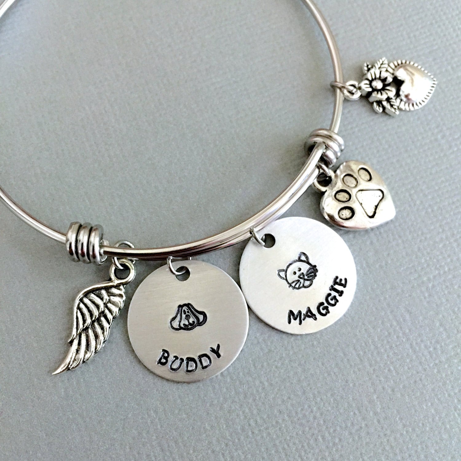 Pet Memorial Bracelet Dog Memorial Cat Memorial Loss of | Etsy