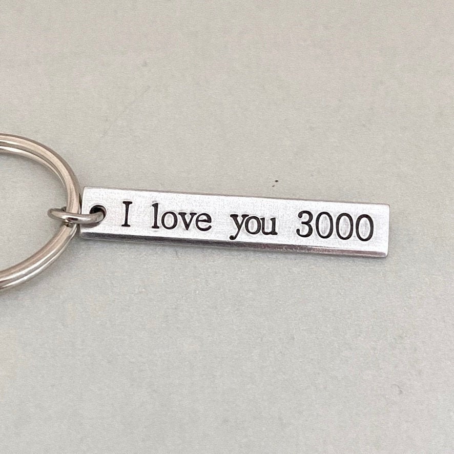 Portachiavi Personalizzato 'Love You Daddy' - Acciaio Inox, Con