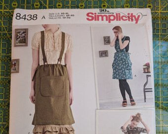 Sewing Sizes 6 24 Xs Xl Dress Simplicity 8153 Dottie Angel Pattern Top Skirt New Crafts Simaytemizlik Com Tr